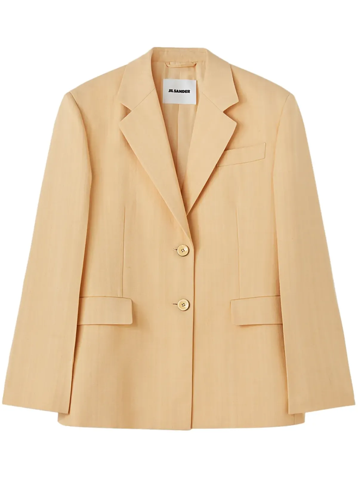 Jil Sander シングルブレスト・クレープブレザー - オレンジ - 画像1
