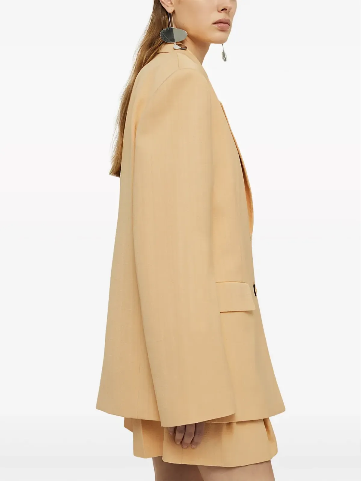 Jil Sander シングルブレスト・クレープブレザー - オレンジ - 画像5