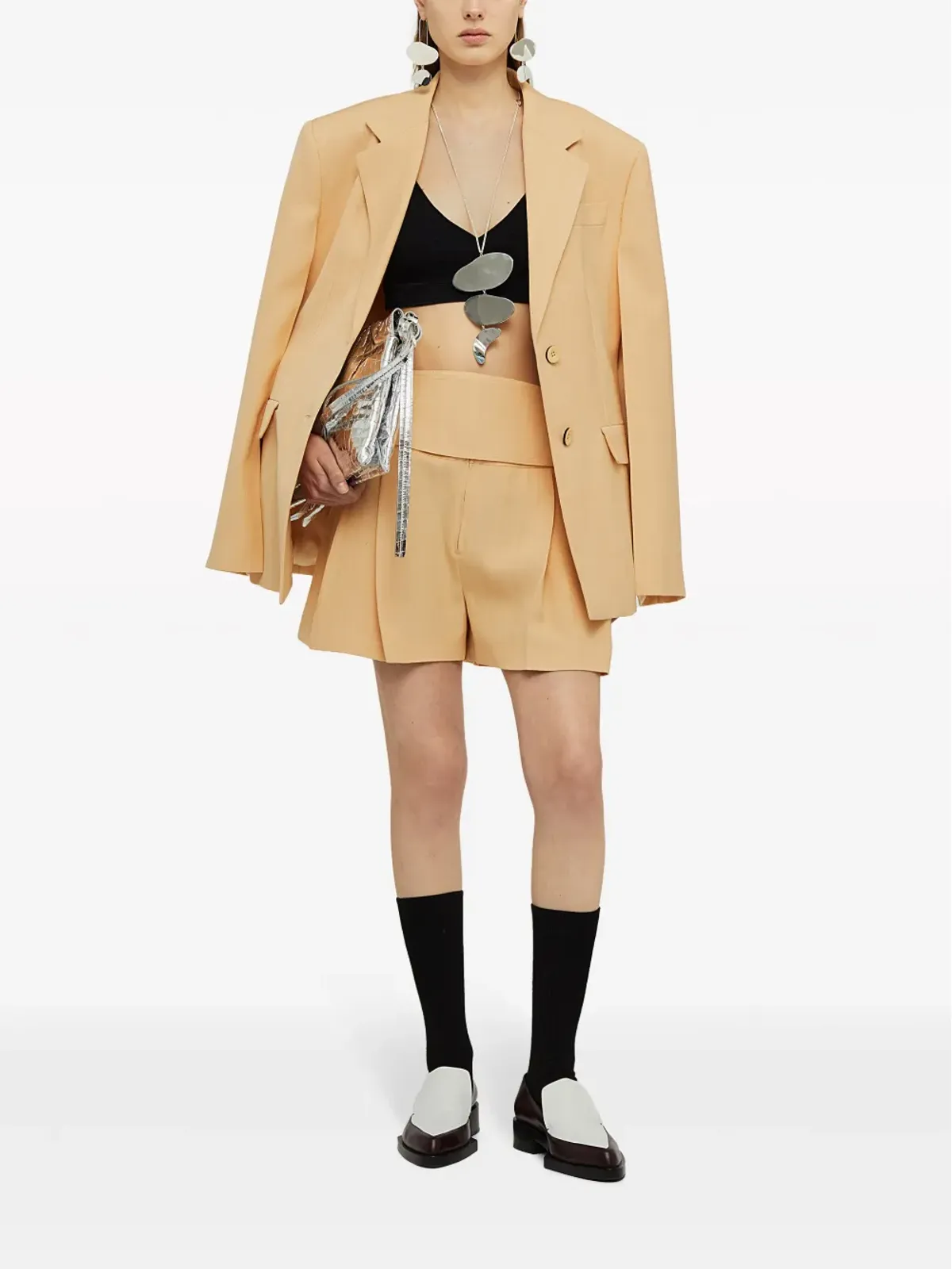 Jil Sander シングルブレスト・クレープブレザー - オレンジ - 画像2