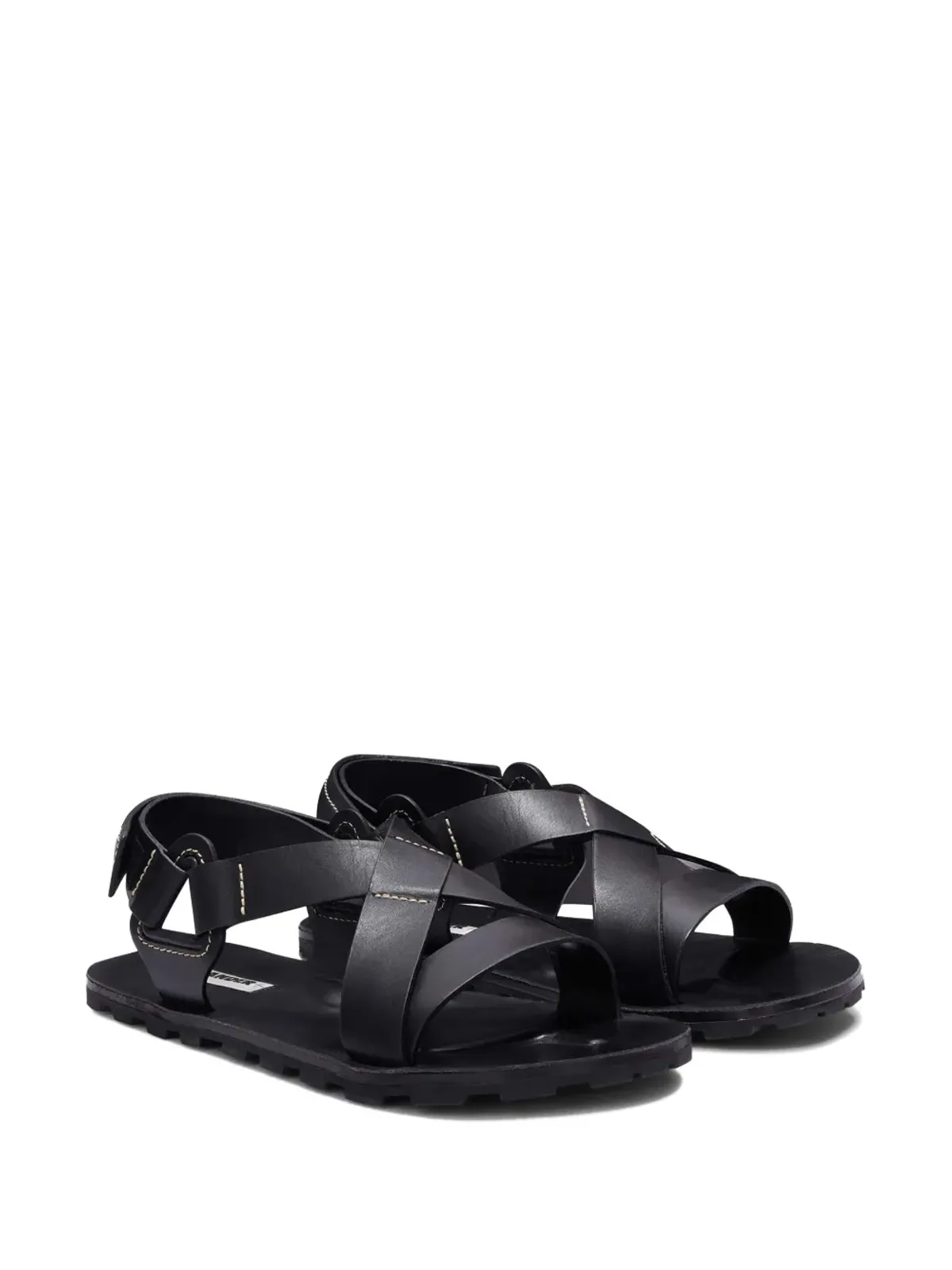 Jil Sander レザーサンダル - ブラック - 画像2