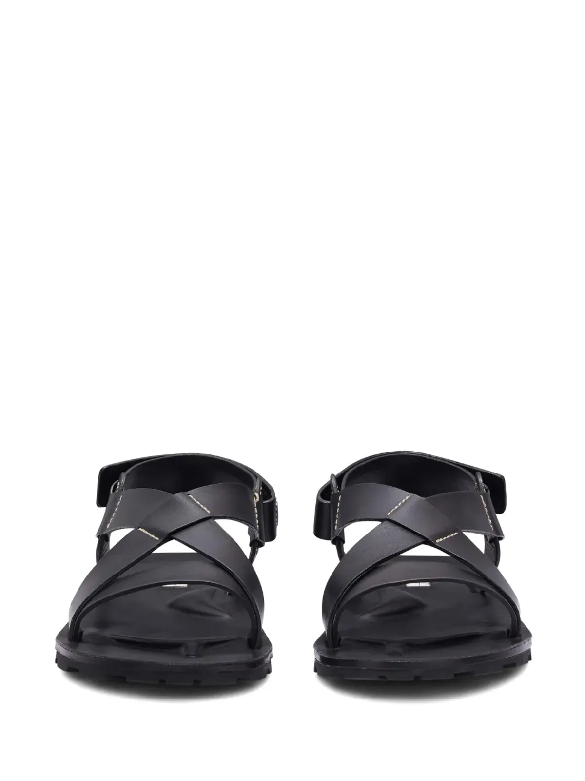 Jil Sander レザーサンダル - ブラック - 画像4