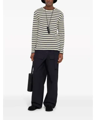 Jil Sander ベルテッド ワイドレッグ パンツ ブルー - サムネイル2