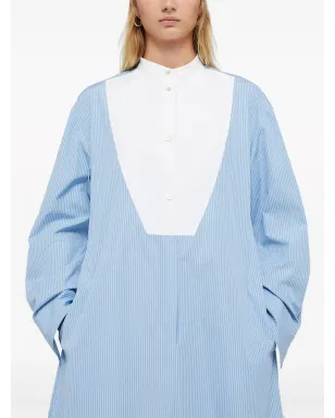 Jil Sander プラストロン・ポプリン シャツドレス ブルー - サムネイル2