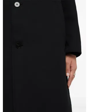 Jil Sander ノッチドラペル付き シングルブレスト コート - ブラック - サムネイル3