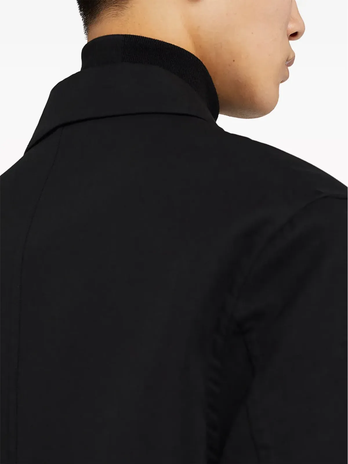 Jil Sander ノッチドラペル付き シングルブレスト コート - ブラック - 画像4