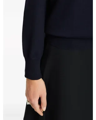 Jil Sander クルーネック カシミア トップ ブルー - サムネイル3