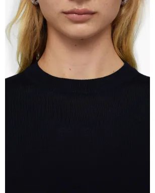 Jil Sander クルーネック カシミア トップ ブルー - サムネイル4