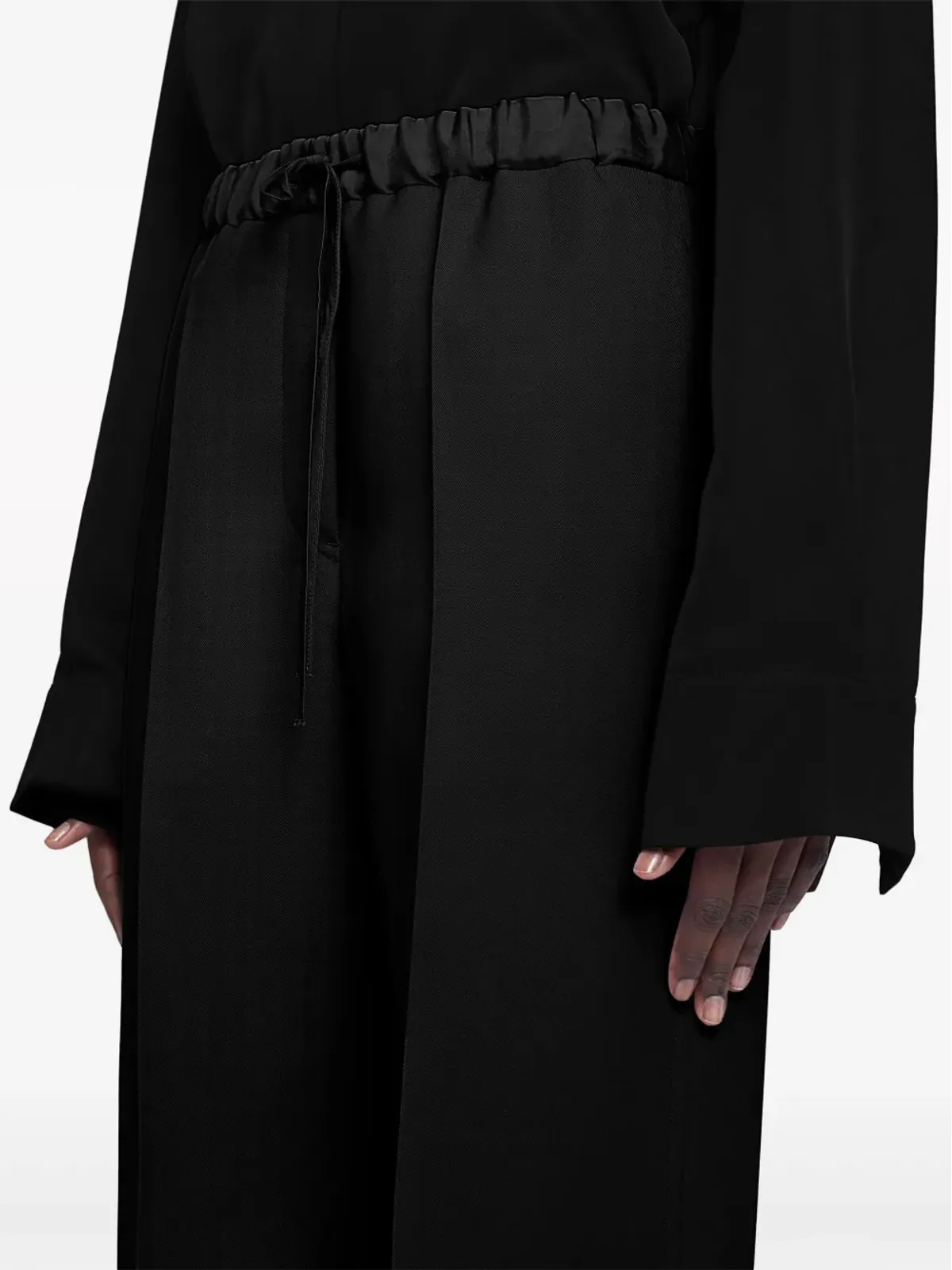 Jil Sander ドローコード付き ウール ストレートレッグ パンツ - 画像5