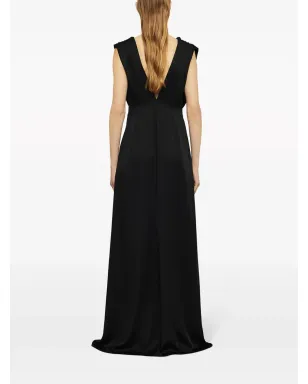 Jil Sander ギャザー入りノースリーブイブニングドレス - サムネイル3