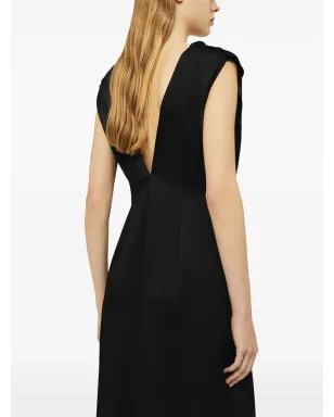 Jil Sander ギャザー入りノースリーブイブニングドレス - サムネイル4