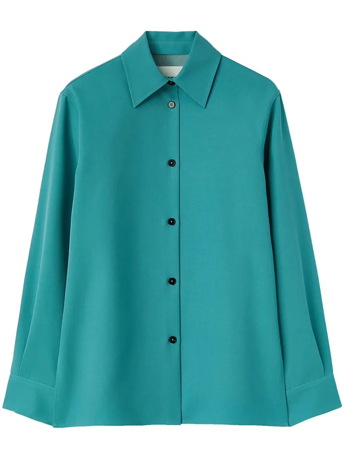 Jil Sander ポインテッドカラー ウールシャツ - 画像1