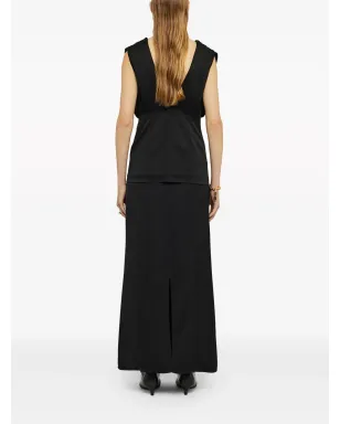 Jil Sander ギャザー入りディテール ノースリーブ ブラウス - ブラック - サムネイル4