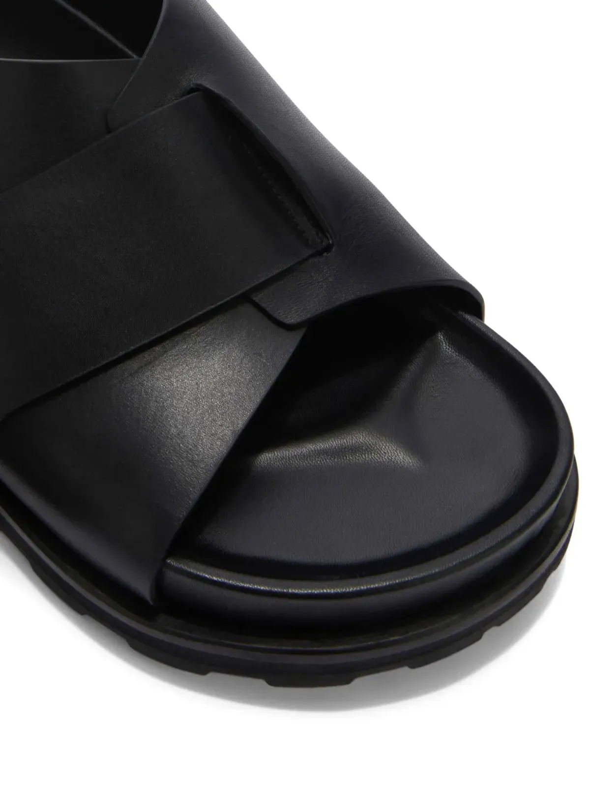 Jil Sander プラットフォーム レザー サンダル - 画像5