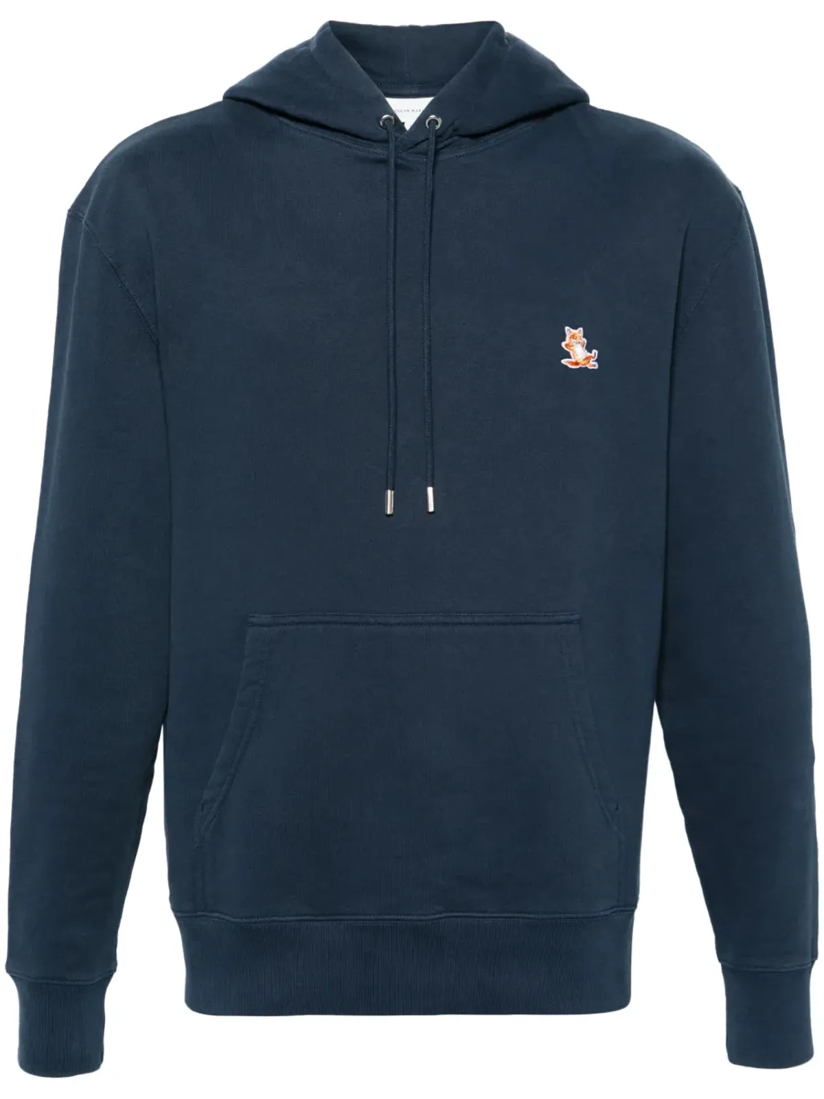 Maison Kitsuné Chillax Fox コットン フーディー ブルー - 画像1