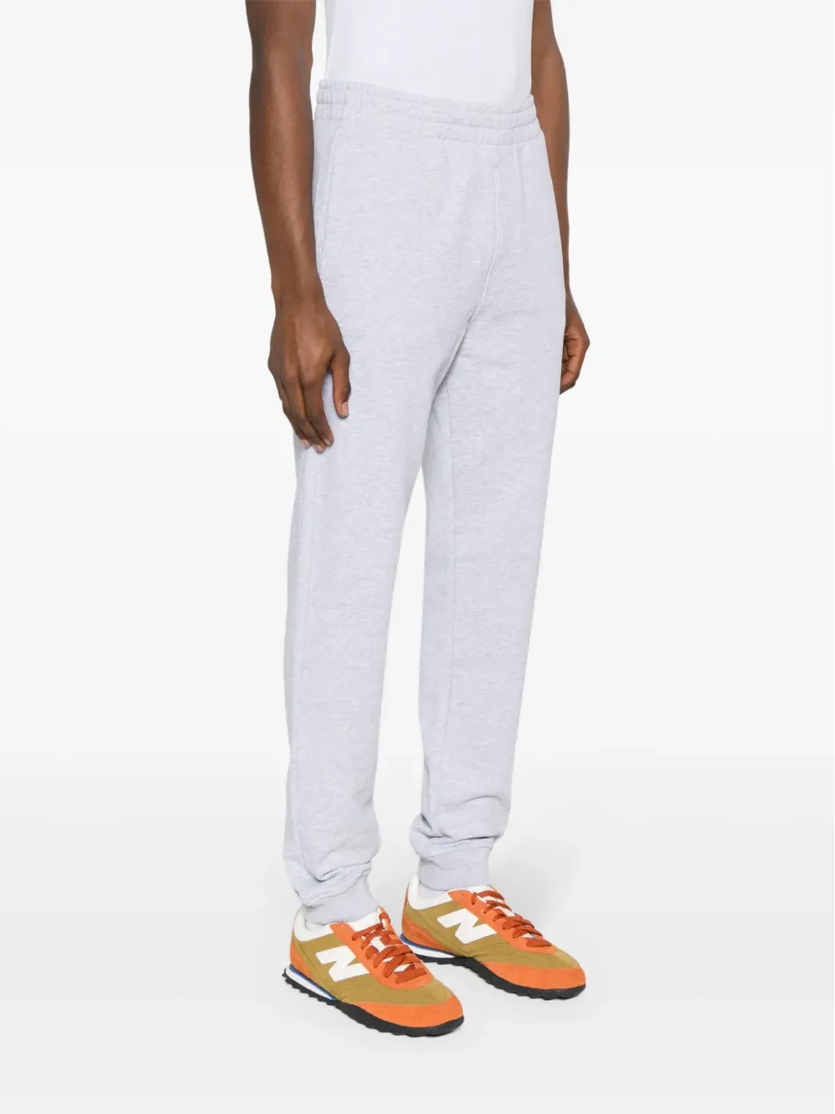 Maison Kitsuné Fox Head コットン トラックパンツ グレー - 画像3