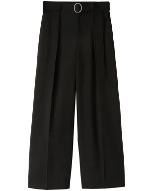 Jil Sander ベルト付きウール製ワイドパンツ ブラック - サムネイル1