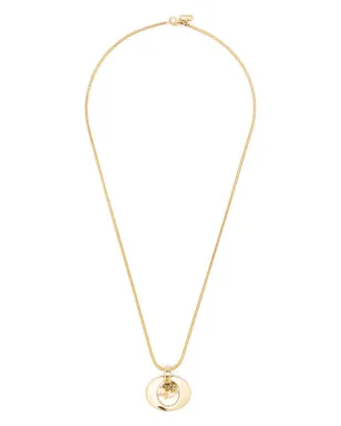 Christian Dior ビンテージ 1990年代 ロゴ チャーム チェーン ネックレス - ゴールド - サムネイル3