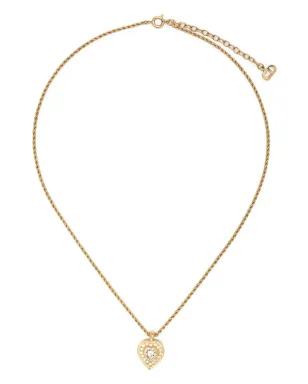 Christian Dior ビンテージ 2000年代 ハートペンダントチェーンネックレス - ゴールド - サムネイル2