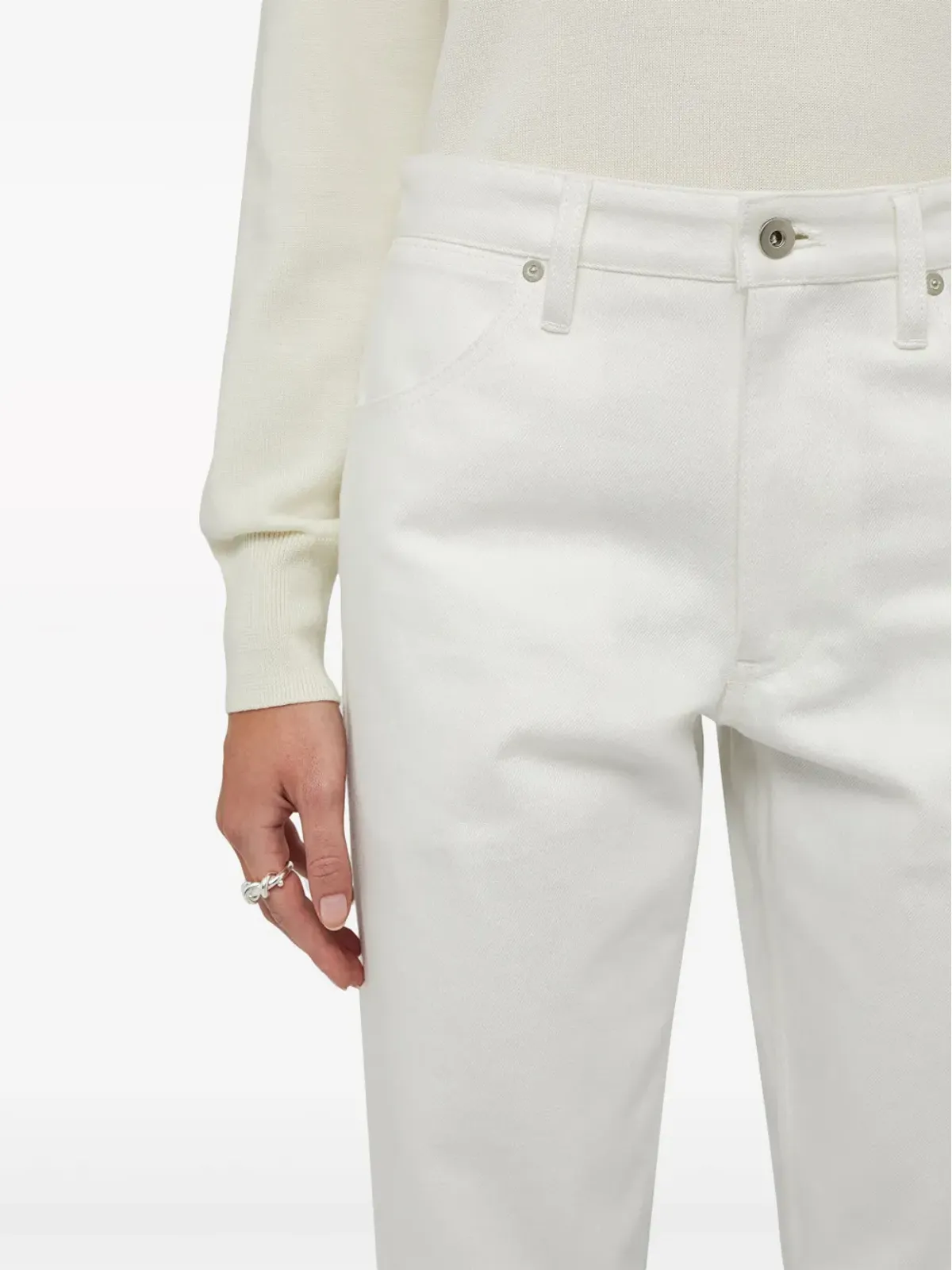 Jil Sander クロップドストレートジーンズ - 画像3