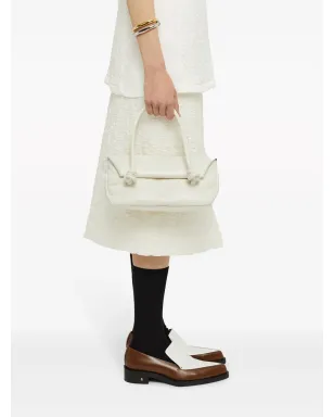 Jil Sander 小型クロコダイルエフェクト ショルダーバッグ - White - サムネイル2