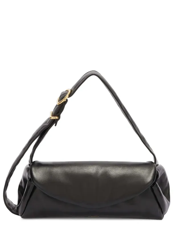 Jil Sander Jil Sander 小さめ Cannolo パッド入りショルダーバッグ - ブラックの商品画像