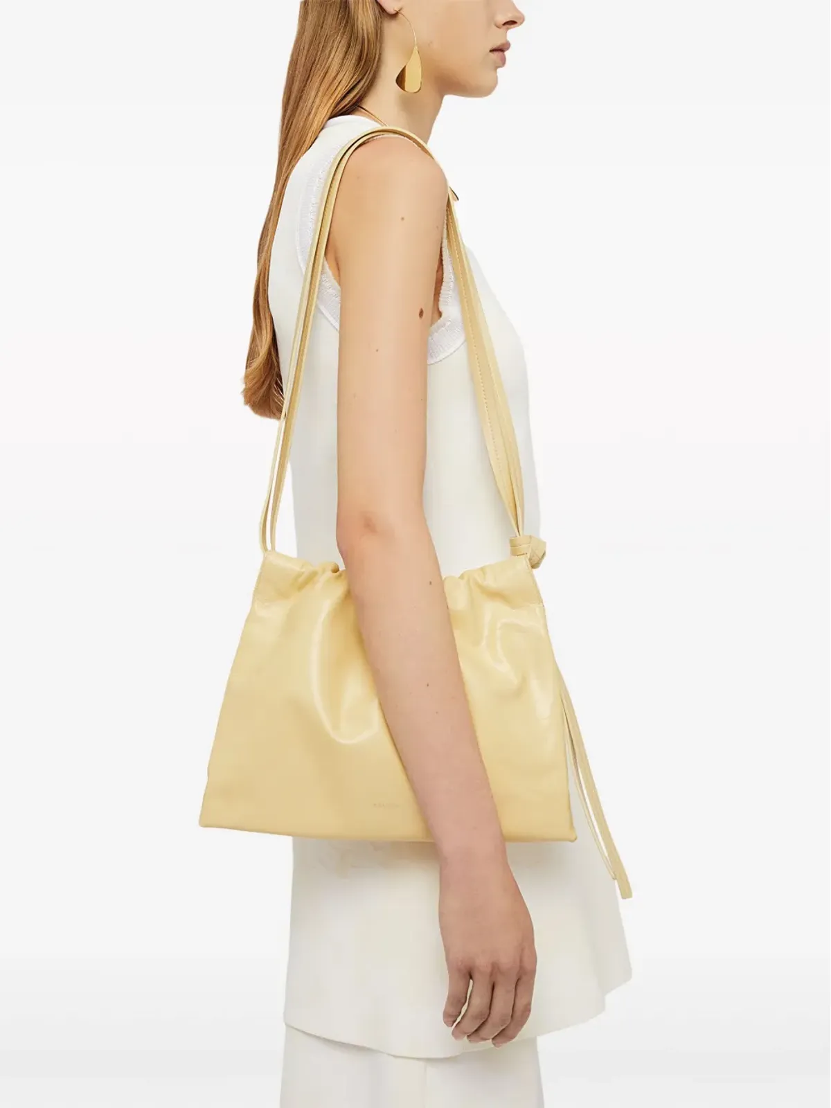 Jil Sander 小さめ レザー ショルダーバッグ - 画像2
