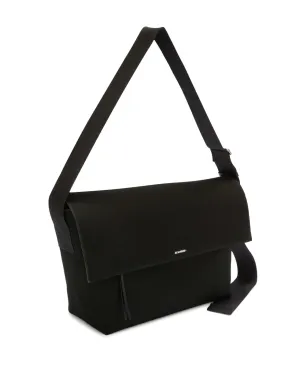Jil Sander ラージ ユーティリティ コットン クロスボディ バッグ - ブラック - サムネイル4