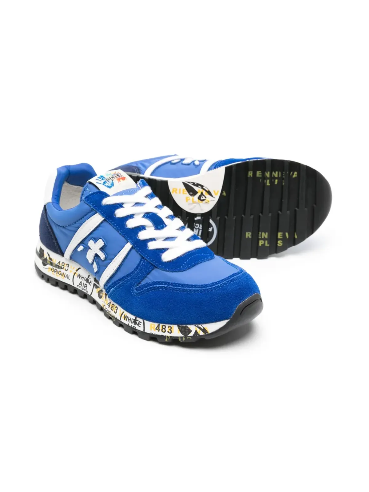 Premiata Kids Skyb 8001B ロゴパッチ スニーカー - 画像2