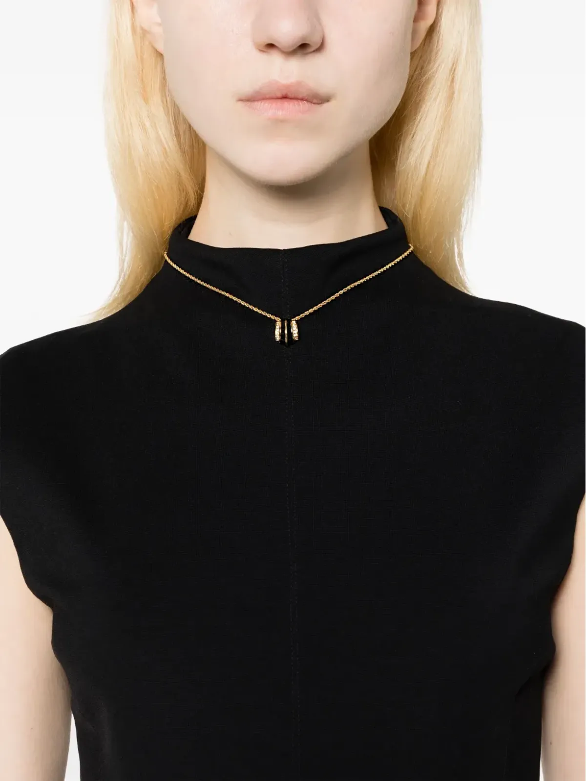 ビンテージ Christian Dior ペンダントネックレス ゴールド - 画像2