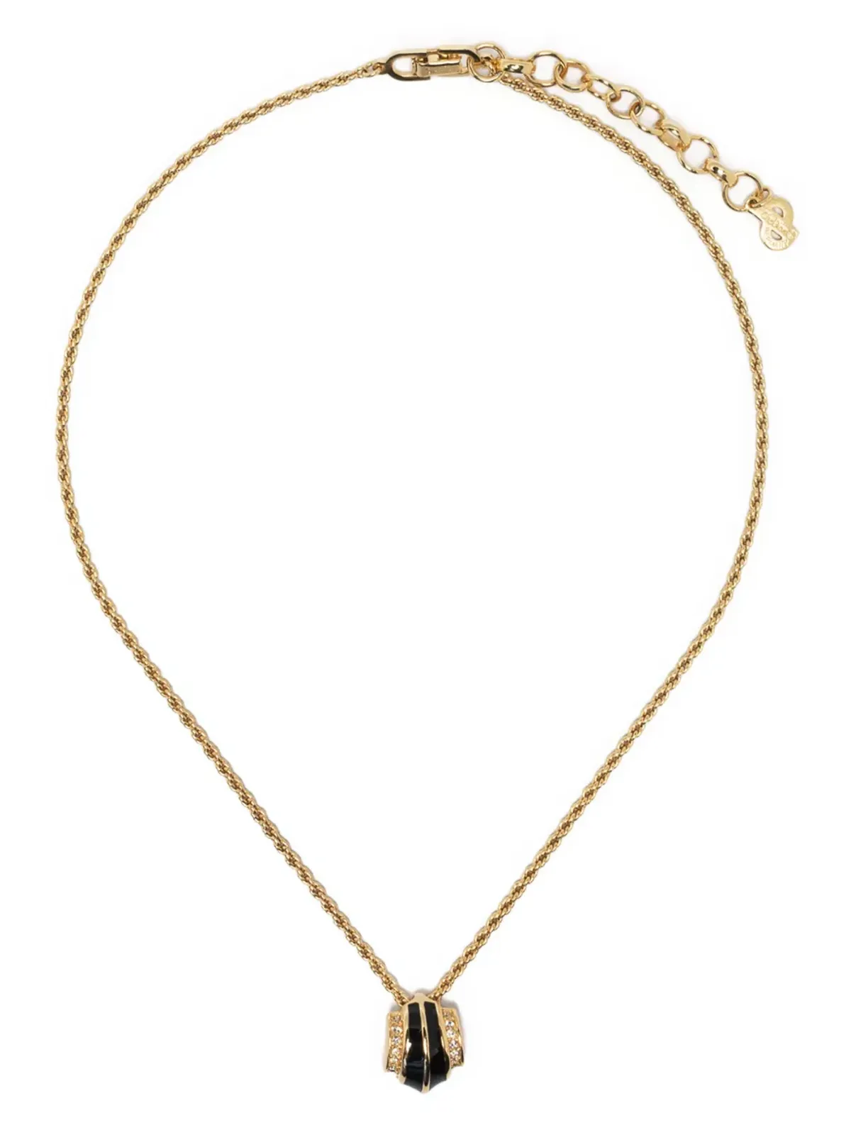 ビンテージ Christian Dior ペンダントネックレス ゴールド - 画像3