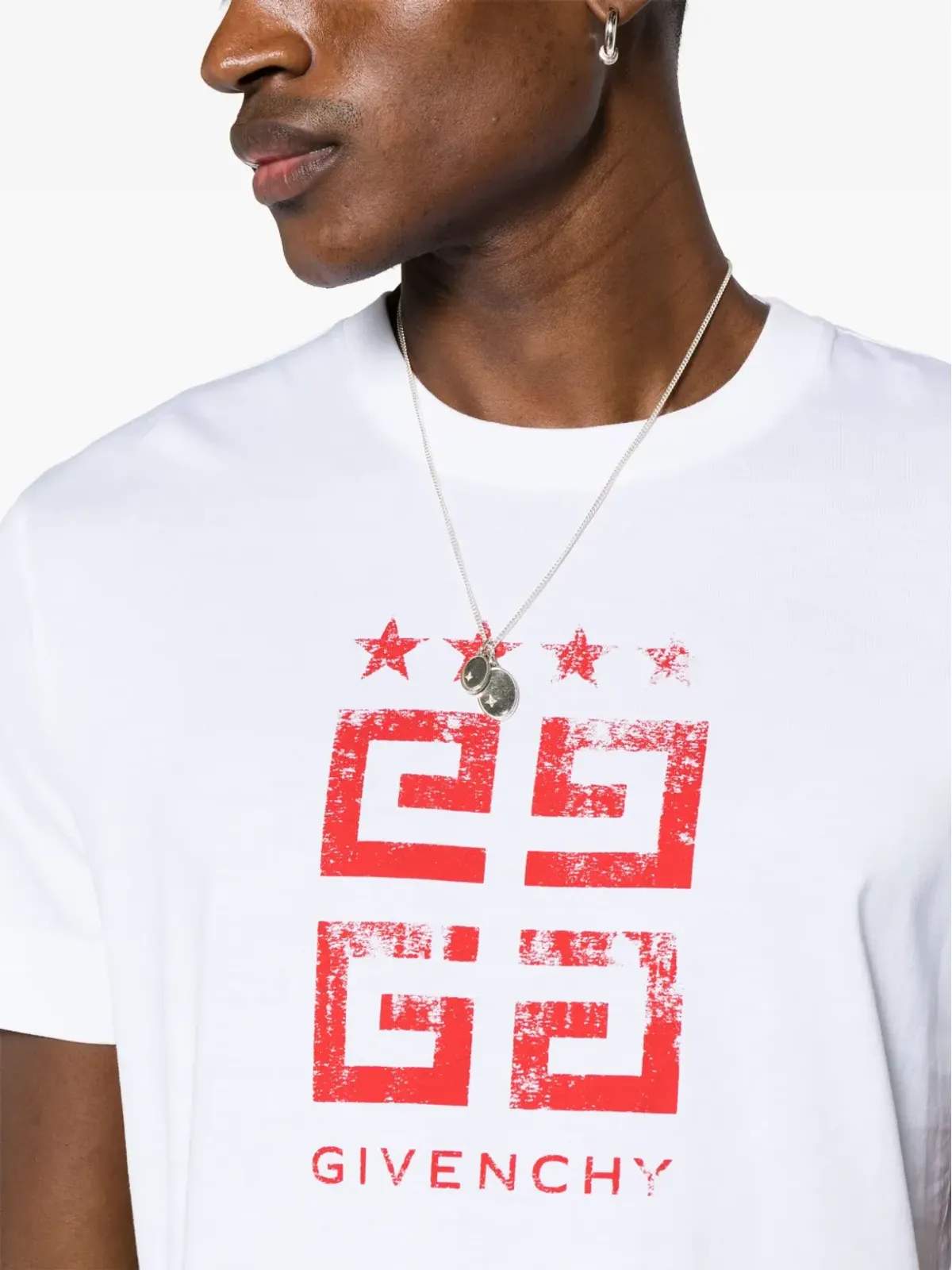 Givenchy 4Gプリント コットン Tシャツ - ホワイト - 画像5