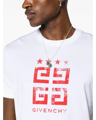 Givenchy 4Gプリント コットン Tシャツ - ホワイト - サムネイル5