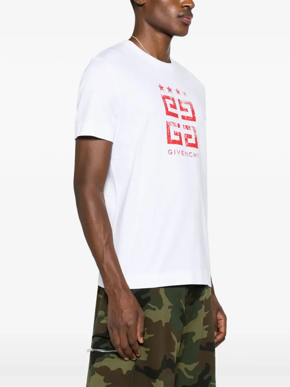 Givenchy 4Gプリント コットン Tシャツ - ホワイト - 画像3