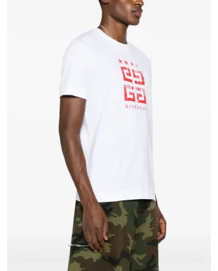 Givenchy 4Gプリント コットン Tシャツ - ホワイト - サムネイル3