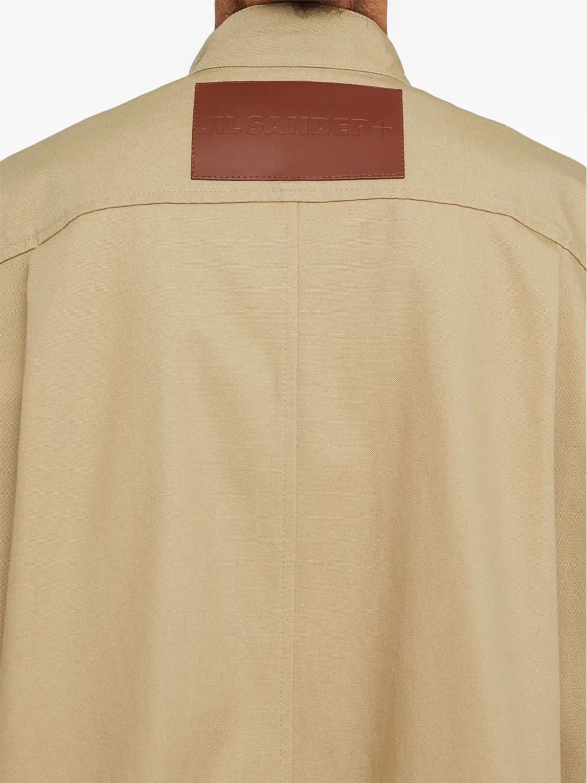 Jil Sander ロゴアップリケ付き コットンジャケット - ブラウン - 画像5