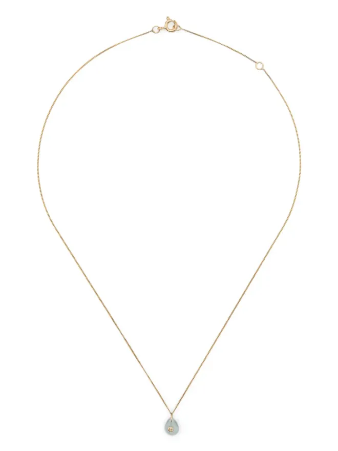 Pascale Monvoisin Pascale Monvoisin 9kt イエローゴールド オルソ ダイヤモンドとアクアマリン ネックレスの商品画像