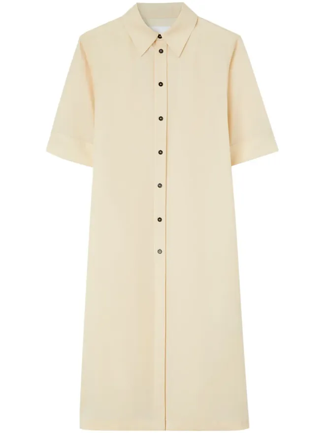 Jil Sander Jil Sander ウールギャバジン ロングシャツの商品画像