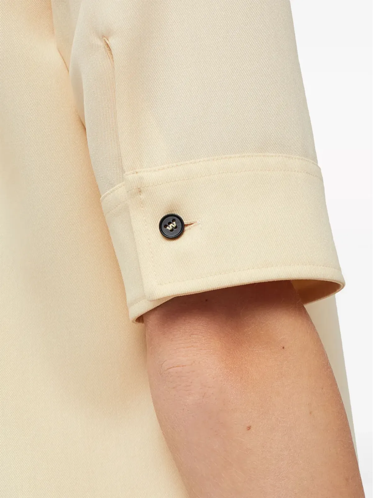 Jil Sander ウールギャバジン ロングシャツ - 画像4