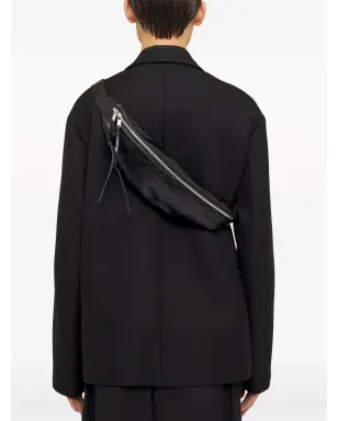 Jil Sander スムースグレインレザー ベルトバッグ ブラック - サムネイル2