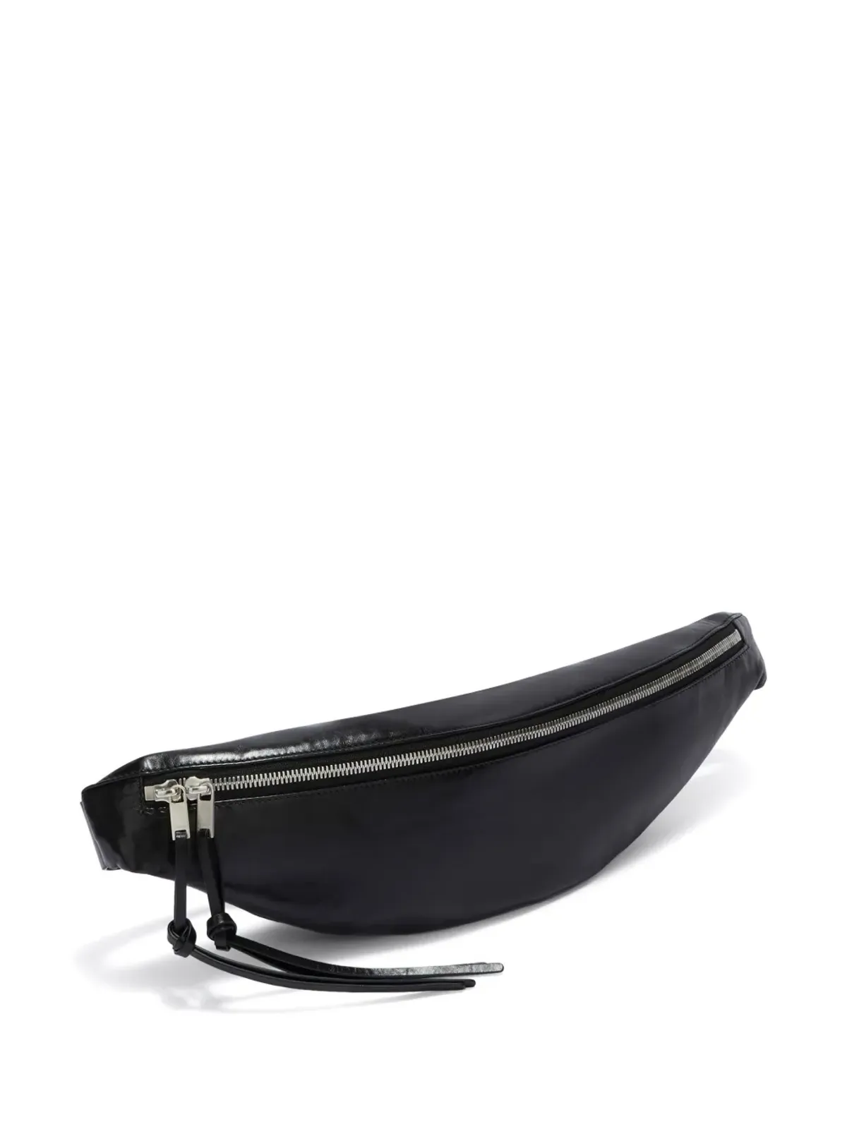 Jil Sander スムースグレインレザー ベルトバッグ ブラック - 画像3