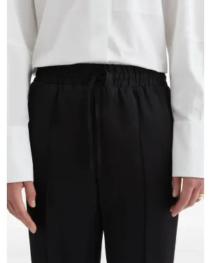 Jil Sander プレスド・クリース トラウザー ブラック - サムネイル5
