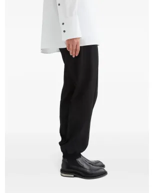 Jil Sander プレスド・クリース トラウザー ブラック - サムネイル4