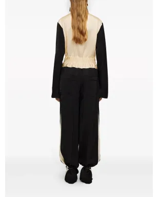 Jil Sander パネル付きドローストリング・ストレートレッグ・トラックパンツ ブラック - サムネイル4