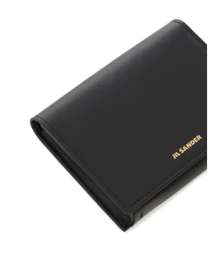 Jil Sander ロゴスタンプ レザー カードホルダー - ブラック - サムネイル3