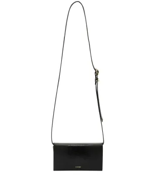 Jil Sander All-Day レザー クロスボディバッグ - ブラック - サムネイル1