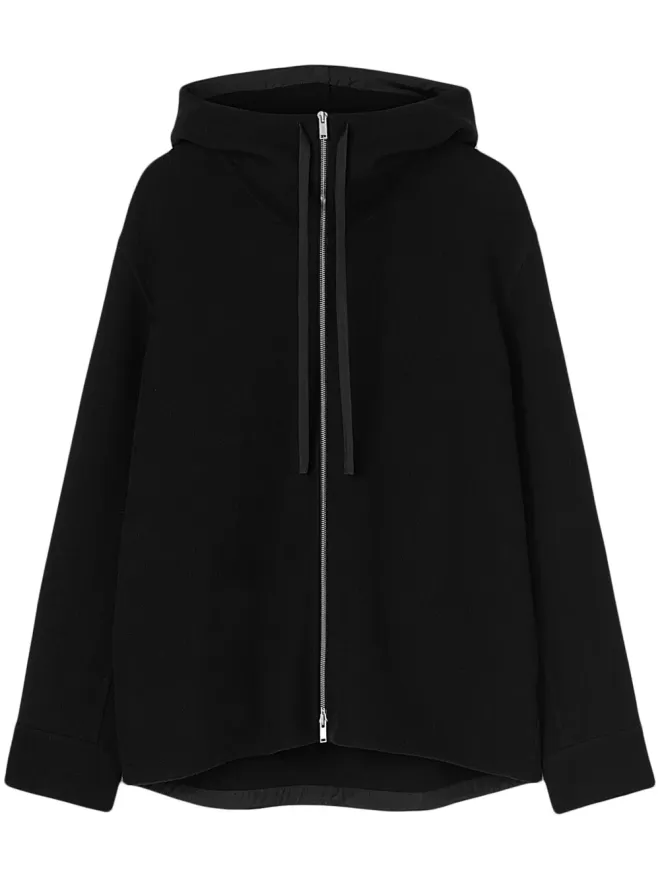 Jil Sander Jil Sander 長袖フード付きジャケット ブラックの商品画像