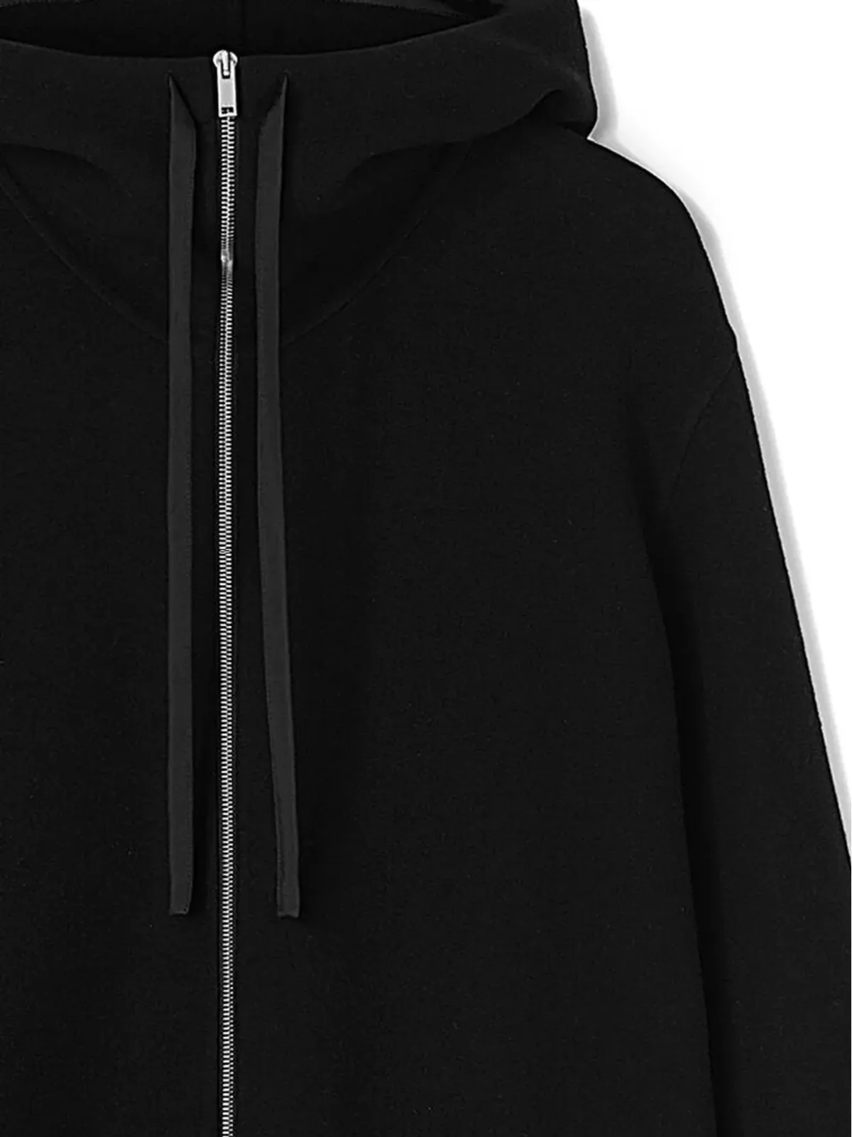 Jil Sander 長袖フード付きジャケット ブラック - 画像2