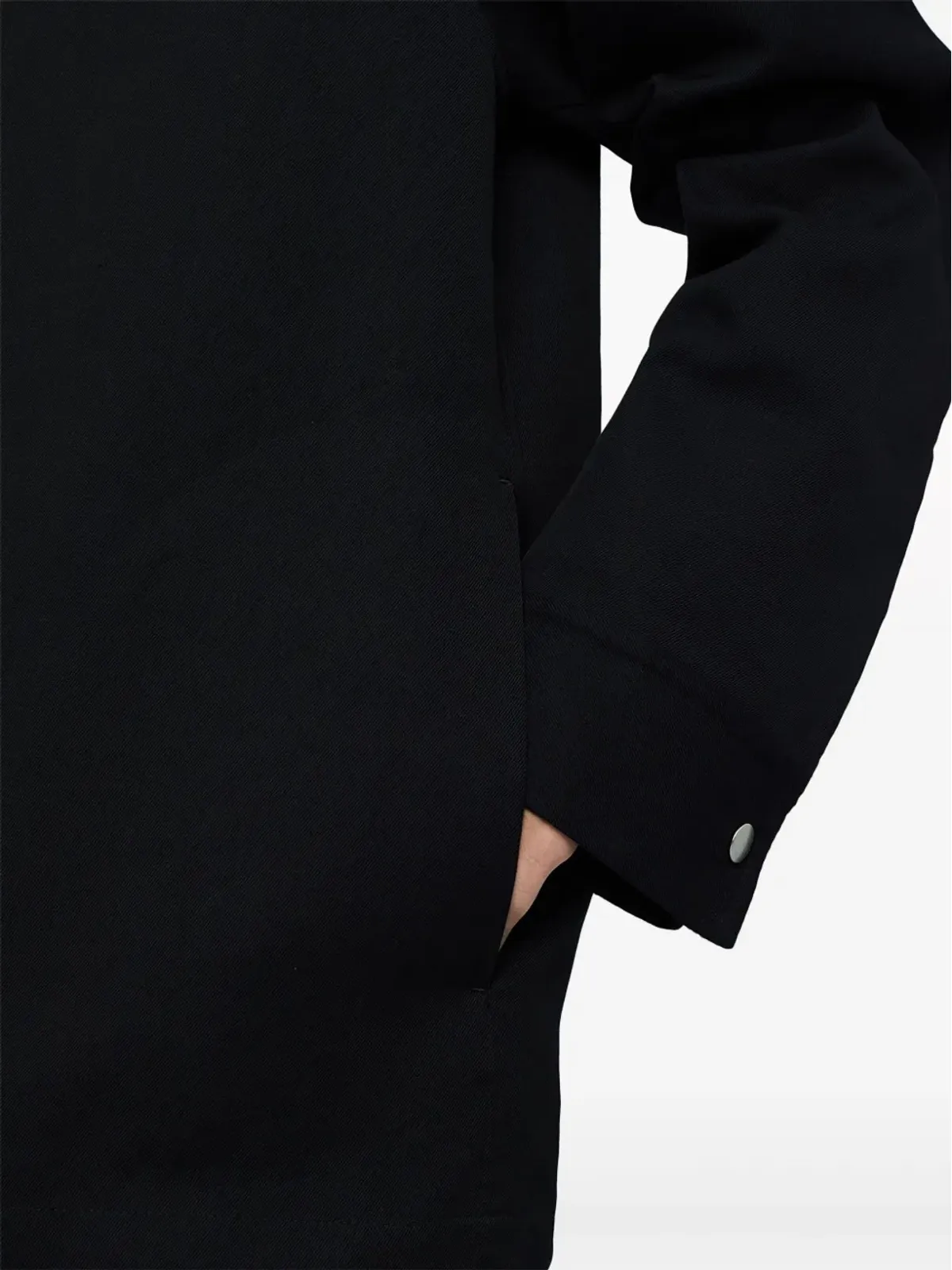 Jil Sander 長袖フード付きジャケット ブラック - 画像3
