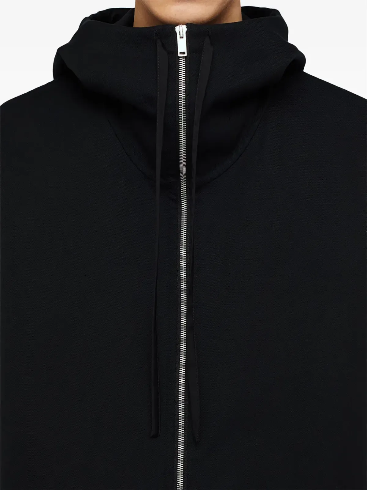 Jil Sander 長袖フード付きジャケット ブラック - 画像4