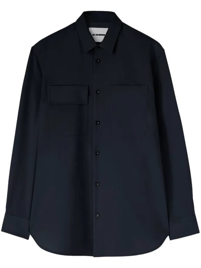 Jil Sander Jil Sander 長袖ウールシャツの商品画像